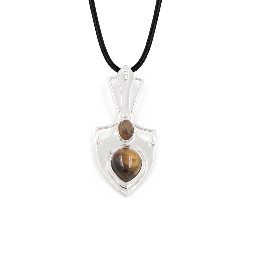 Crystal pendant note pendant necklace gemstone jewelry, gift for men, women