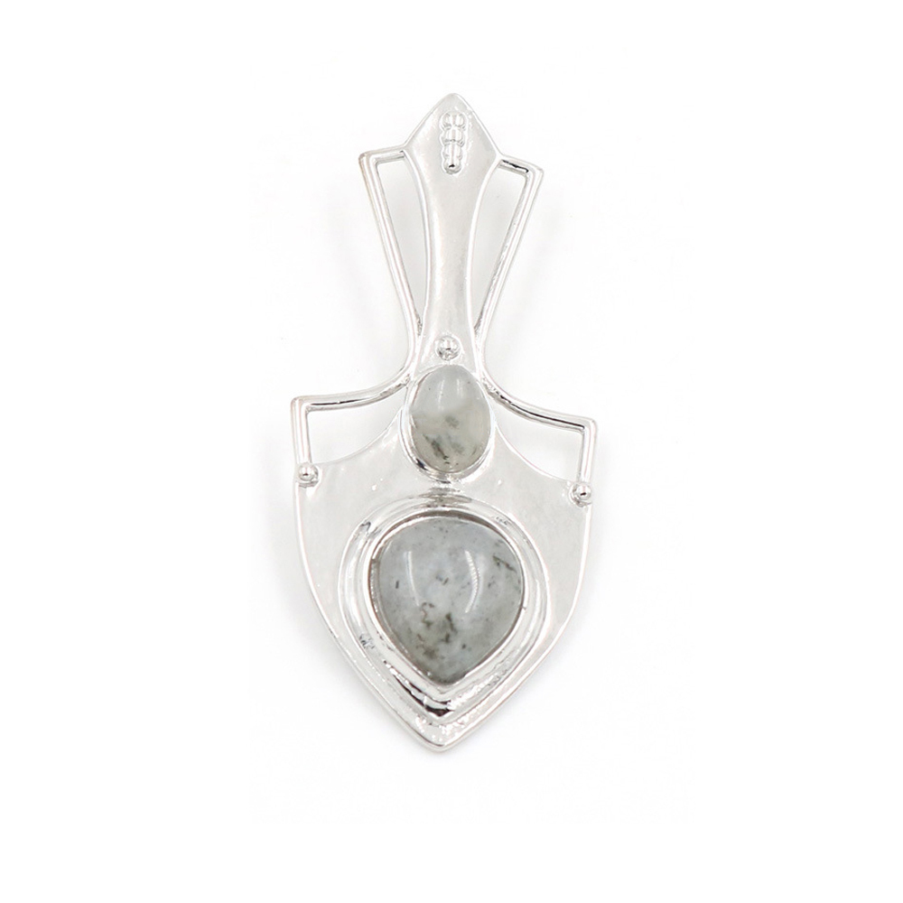 Crystal pendant note pendant necklace gemstone jewelry, gift for men, women