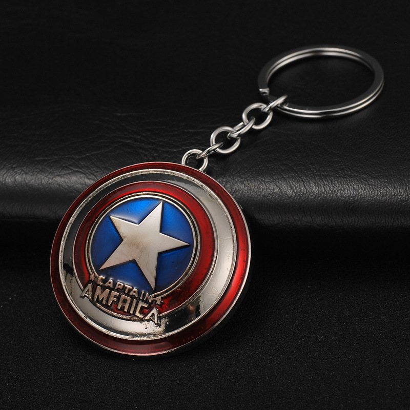 Avengers Captain America Iron Man Thor Hammer Key Chain Thanos Palm Key Chain Car Key Ring