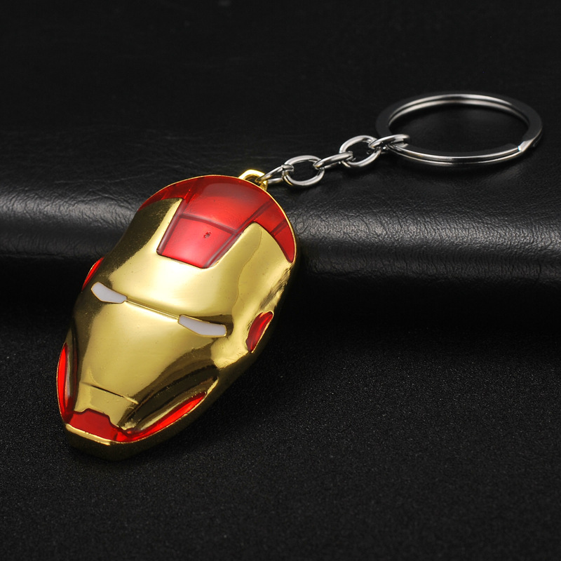 Avengers Captain America Iron Man Thor Hammer Key Chain Thanos Palm Key Chain Car Key Ring