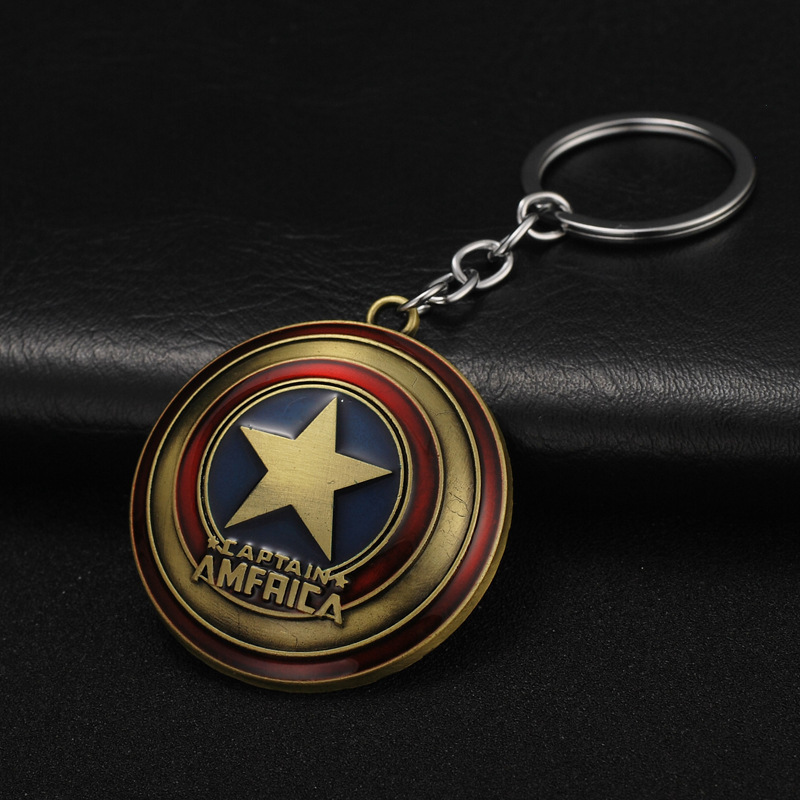 Avengers Captain America Iron Man Thor Hammer Key Chain Thanos Palm Key Chain Car Key Ring