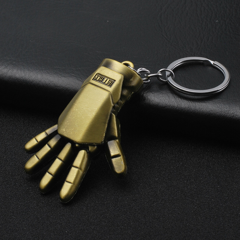 Avengers Captain America Iron Man Thor Hammer Key Chain Thanos Palm Key Chain Car Key Ring