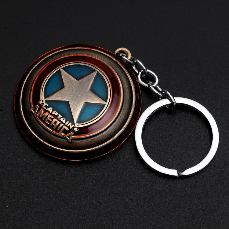Avengers Captain America Iron Man Thor Hammer Key Chain Thanos Palm Key Chain Car Key Ring