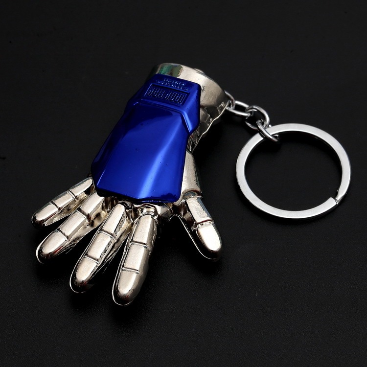 Avengers Captain America Iron Man Thor Hammer Key Chain Thanos Palm Key Chain Car Key Ring