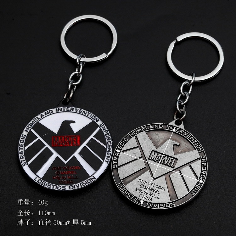 Avengers Captain America Iron Man Thor Hammer Key Chain Thanos Palm Key Chain Car Key Ring