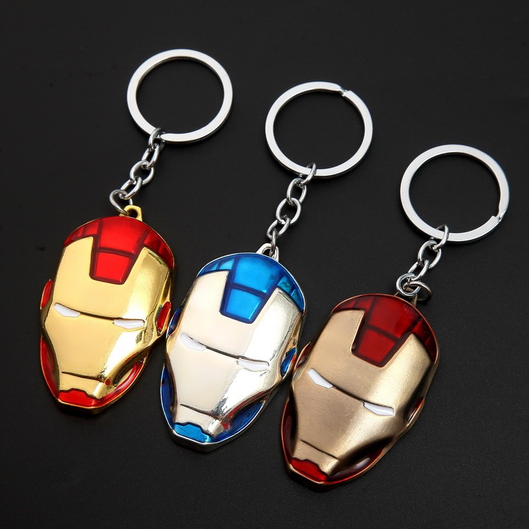 Avengers Captain America Iron Man Thor Hammer Key Chain Thanos Palm Key Chain Car Key Ring