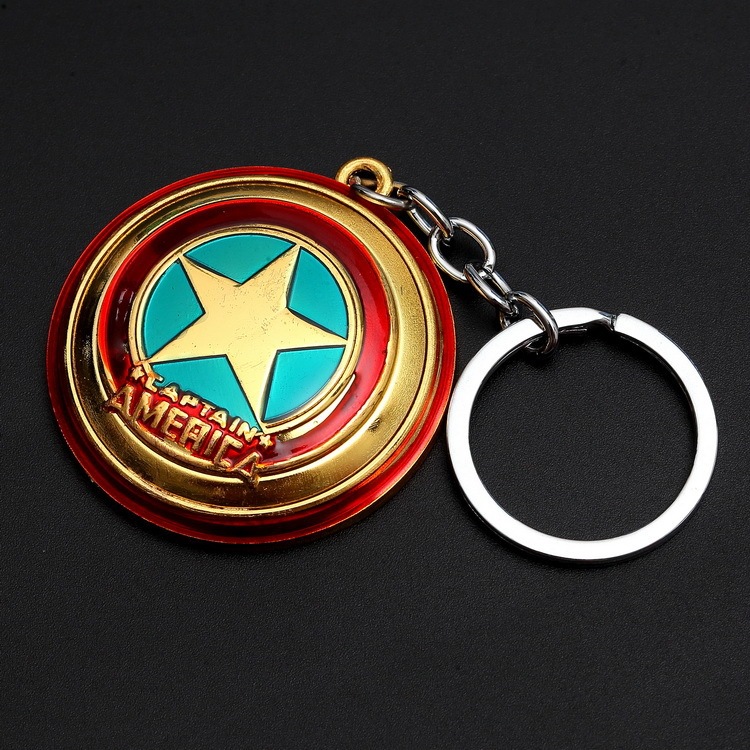 Avengers Captain America Iron Man Thor Hammer Key Chain Thanos Palm Key Chain Car Key Ring