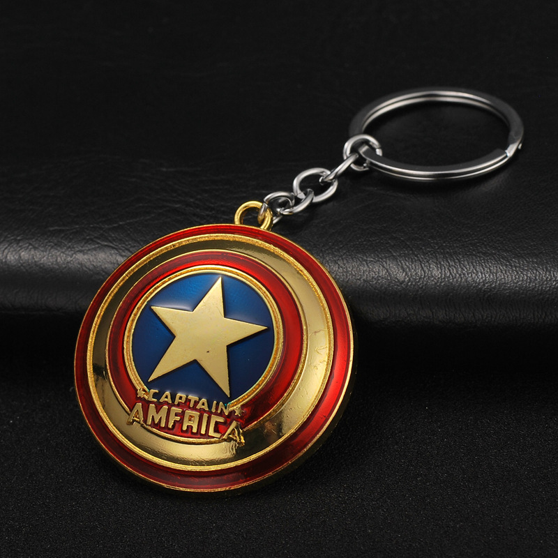 Avengers Captain America Iron Man Thor Hammer Key Chain Thanos Palm Key Chain Car Key Ring