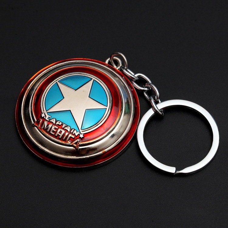Avengers Captain America Iron Man Thor Hammer Key Chain Thanos Palm Key Chain Car Key Ring