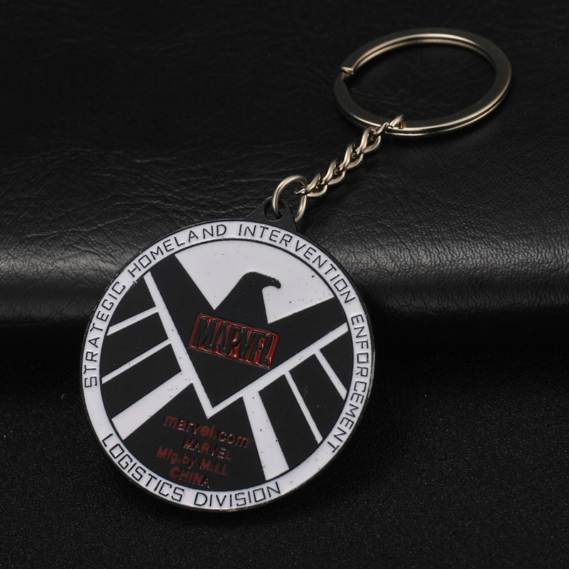 Avengers Captain America Iron Man Thor Hammer Key Chain Thanos Palm Key Chain Car Key Ring