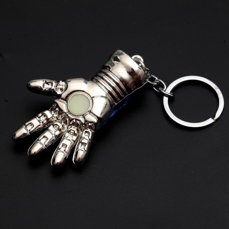 Avengers Captain America Iron Man Thor Hammer Key Chain Thanos Palm Key Chain Car Key Ring