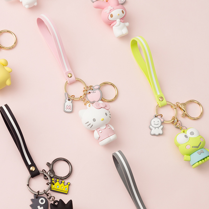 Cartoon Keychain Hello Kitty Womens Purse Charms For Handbags Decor Accessories Cute Key Chain Anime Cartoon Melody Keychains Kawaii Purse Charms Wome