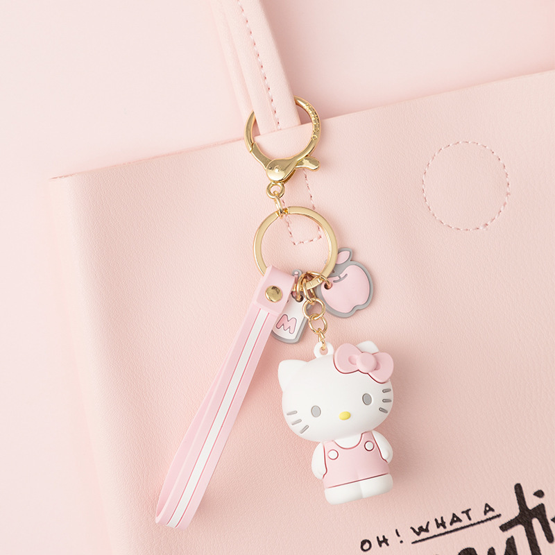Cartoon Keychain Hello Kitty Womens Purse Charms For Handbags Decor Accessories Cute Key Chain Anime Cartoon Melody Keychains Kawaii Purse Charms Wome