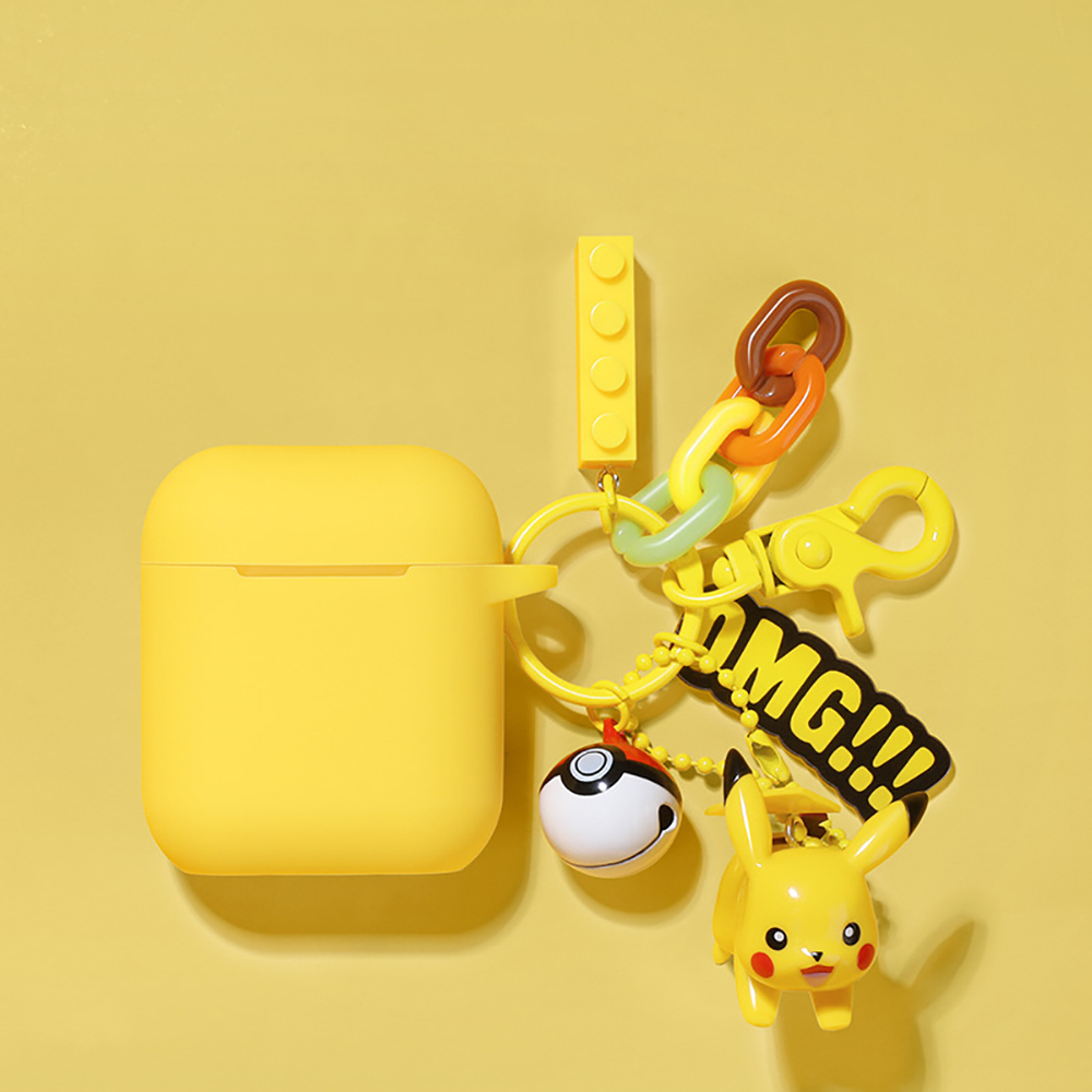 Pikachu key chain AirPods wireless earphone case