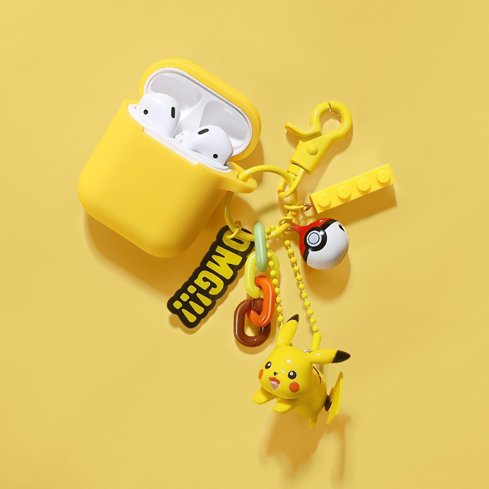 Pikachu key chain AirPods wireless earphone case
