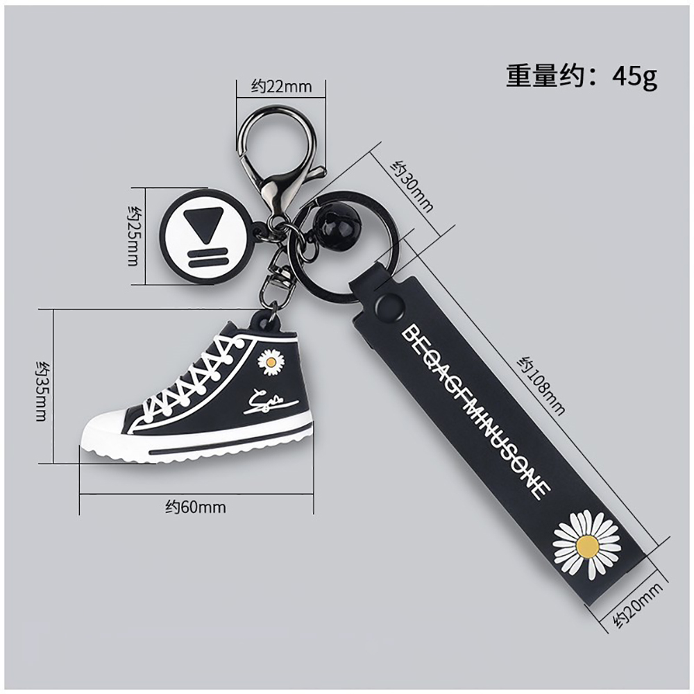 Cartoon Daisy key chain canvas shoe key chain bag pendant gift
