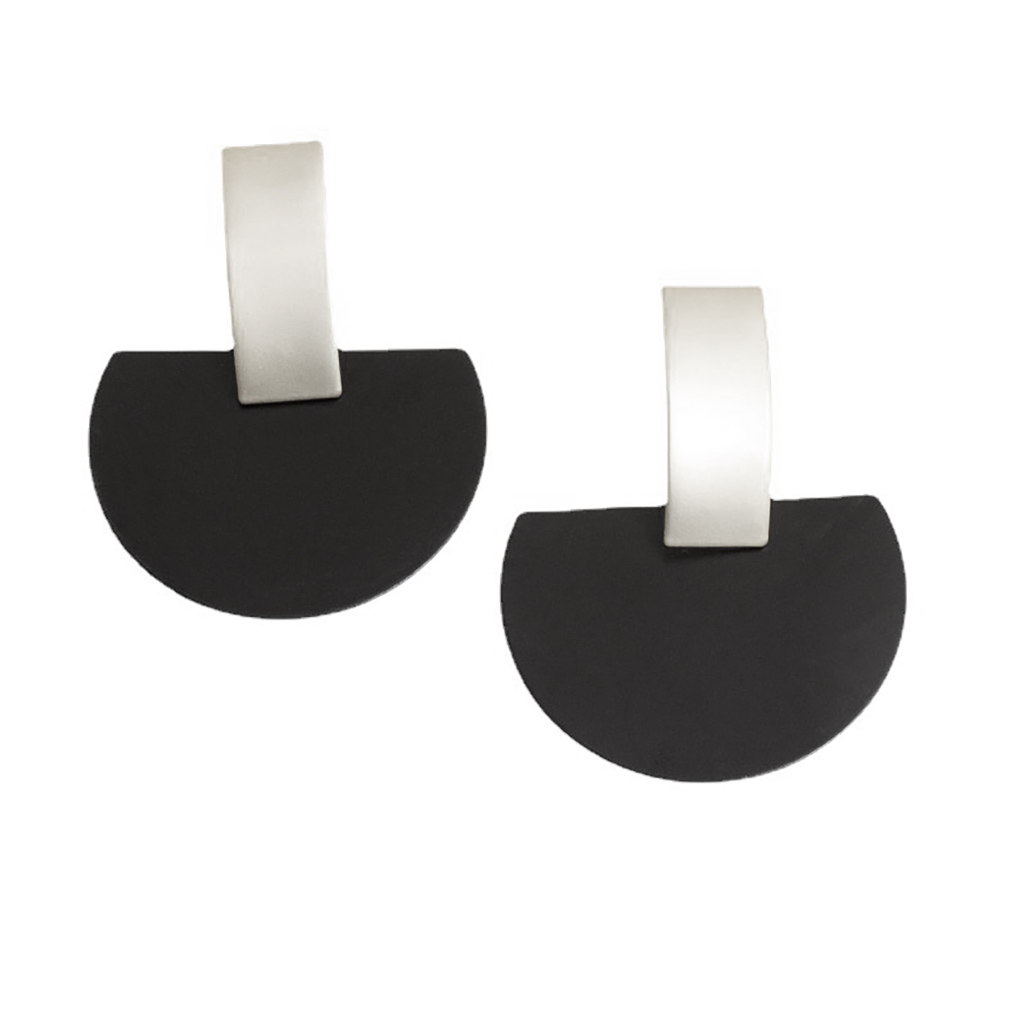 Fashion temperament earrings irregular geometry earrings solid color studs