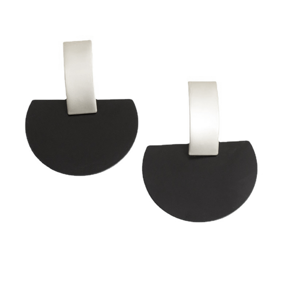 Fashion temperament earrings irregular geometry earrings solid color studs