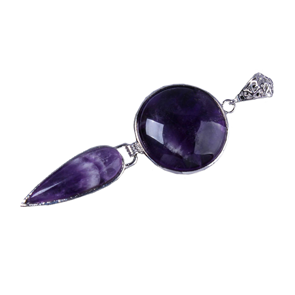 Crystal pendant long water drop pendant necklace gemstone jewelry, for men, women