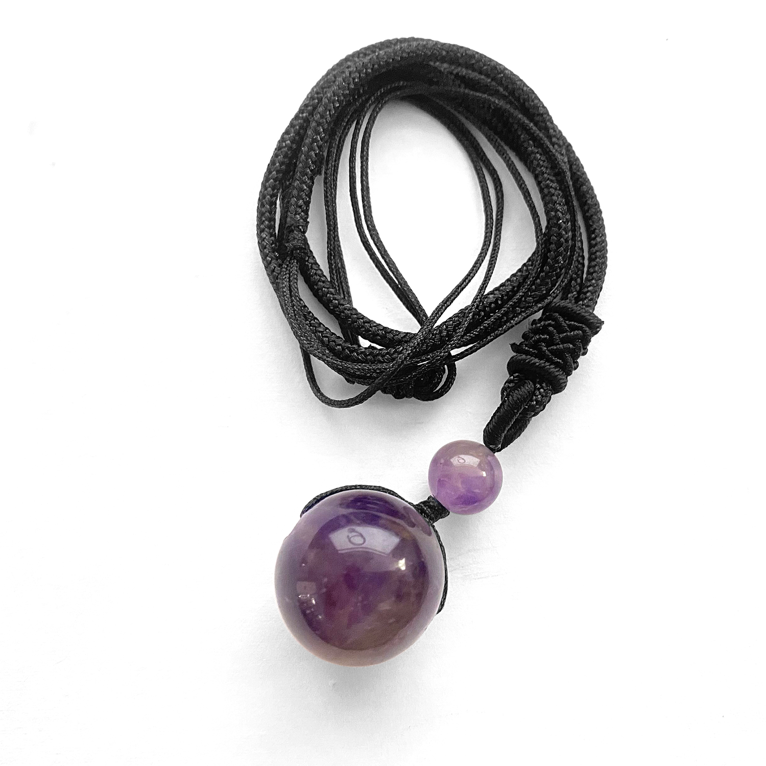 Round bead lovers sweater necklace men and women transfer bead pendant necklace
