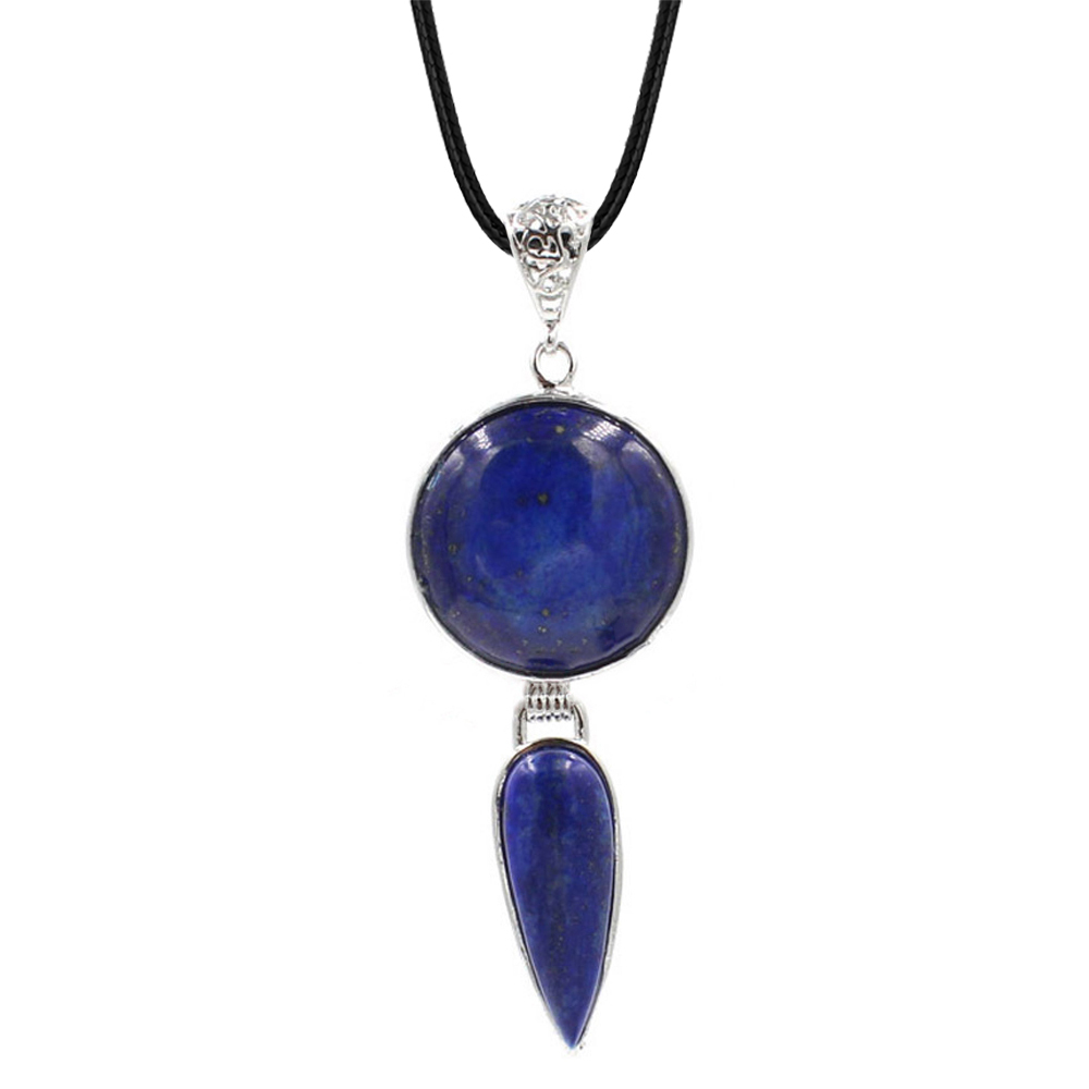 Crystal pendant long water drop pendant necklace gemstone jewelry, for men, women