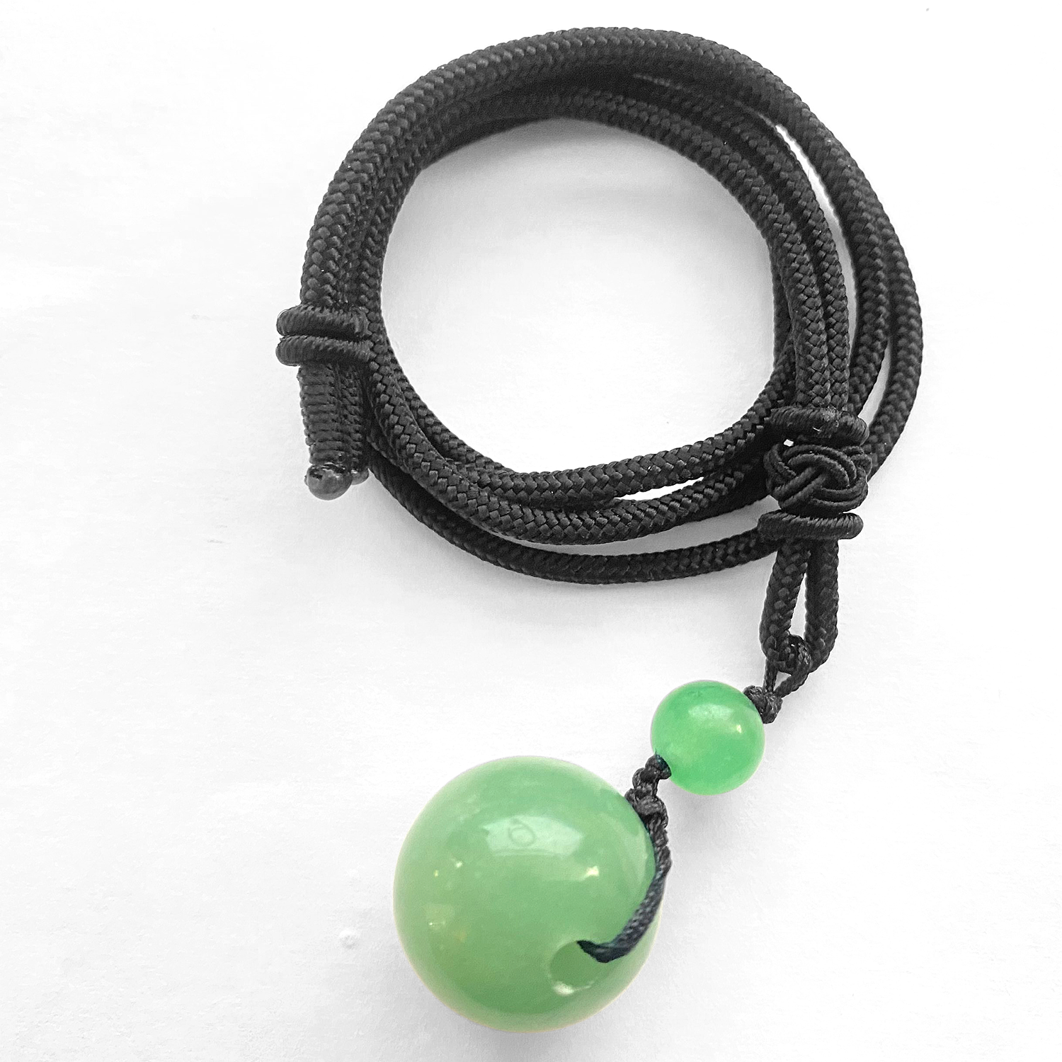 Round bead lovers sweater necklace men and women transfer bead pendant necklace