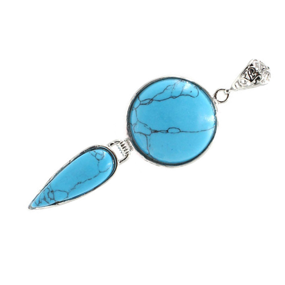 Crystal pendant long water drop pendant necklace gemstone jewelry, for men, women
