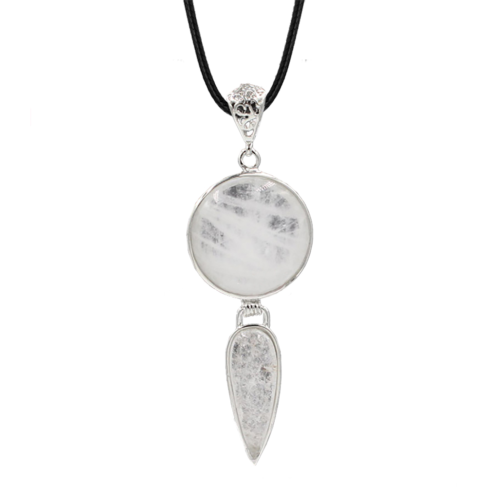 Crystal pendant long water drop pendant necklace gemstone jewelry, for men, women