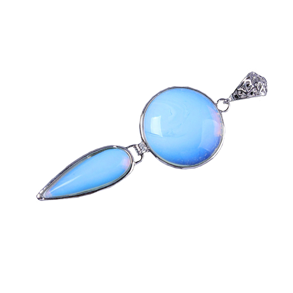 Crystal pendant long water drop pendant necklace gemstone jewelry, for men, women
