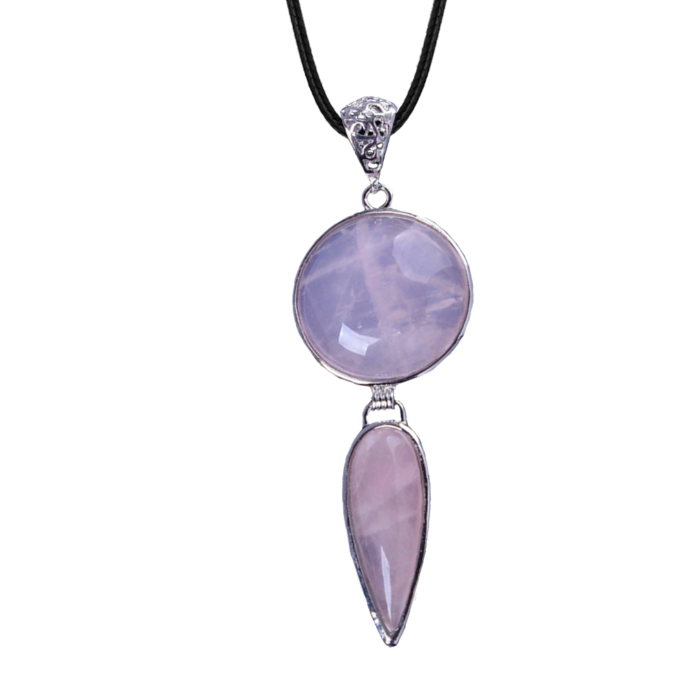 Crystal pendant long water drop pendant necklace gemstone jewelry, for men, women