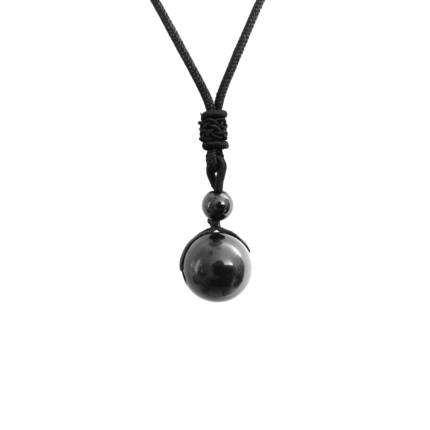 Round bead lovers sweater necklace men and women transfer bead pendant necklace