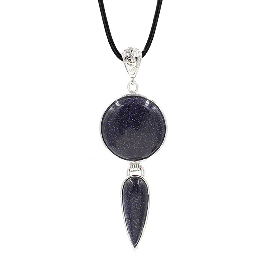 Crystal pendant long water drop pendant necklace gemstone jewelry, for men, women