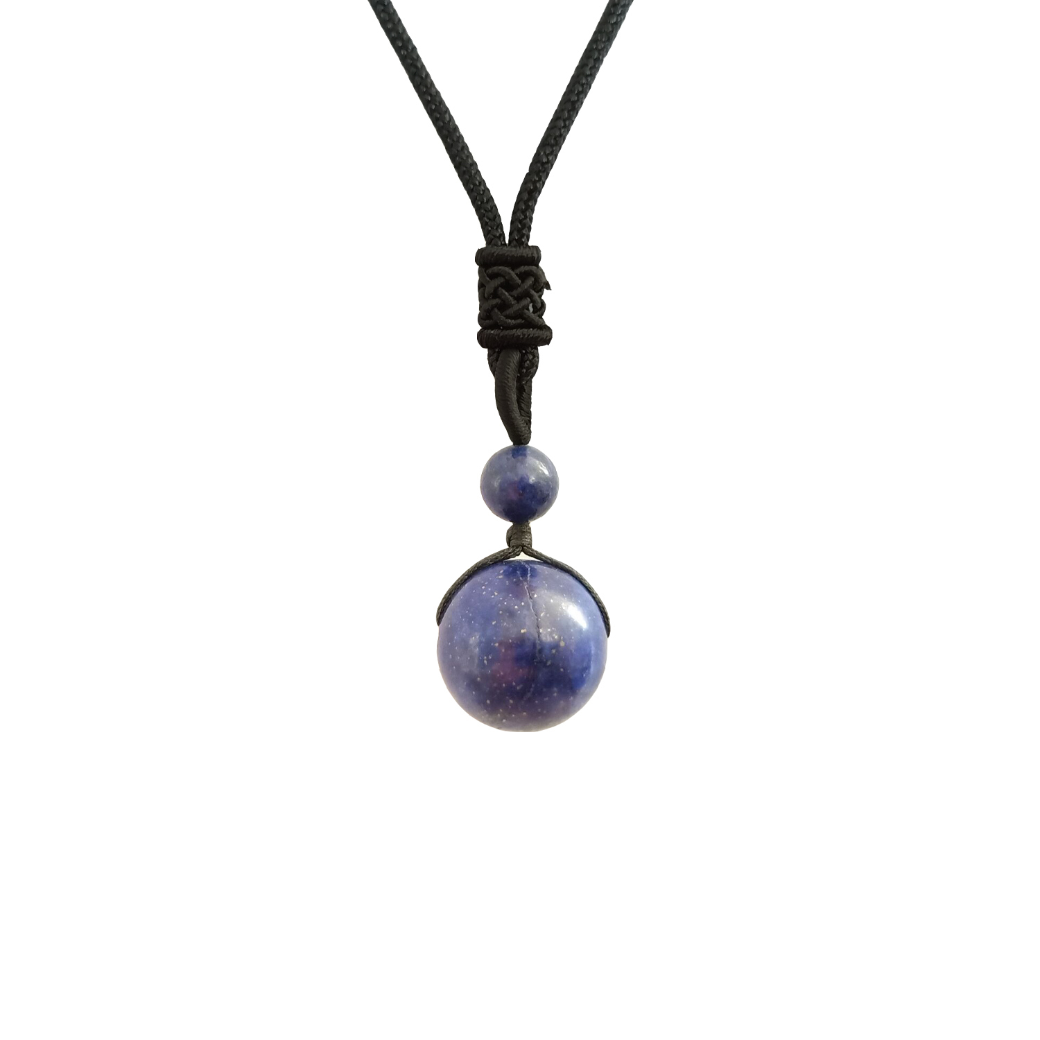 Round bead lovers sweater necklace men and women transfer bead pendant necklace