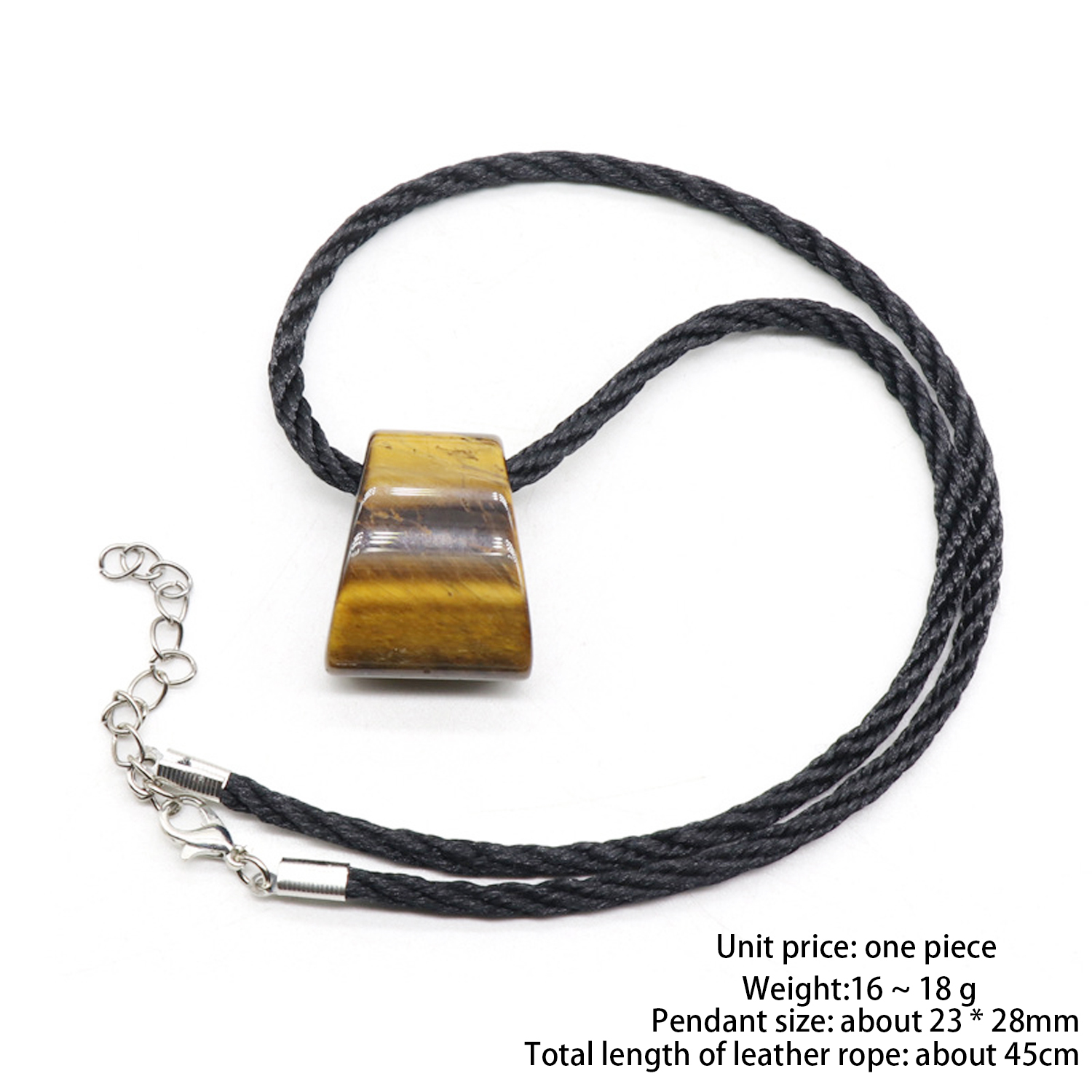 Fan-shaped axe with large hole through thick rope pendant DIY design handmade necklace