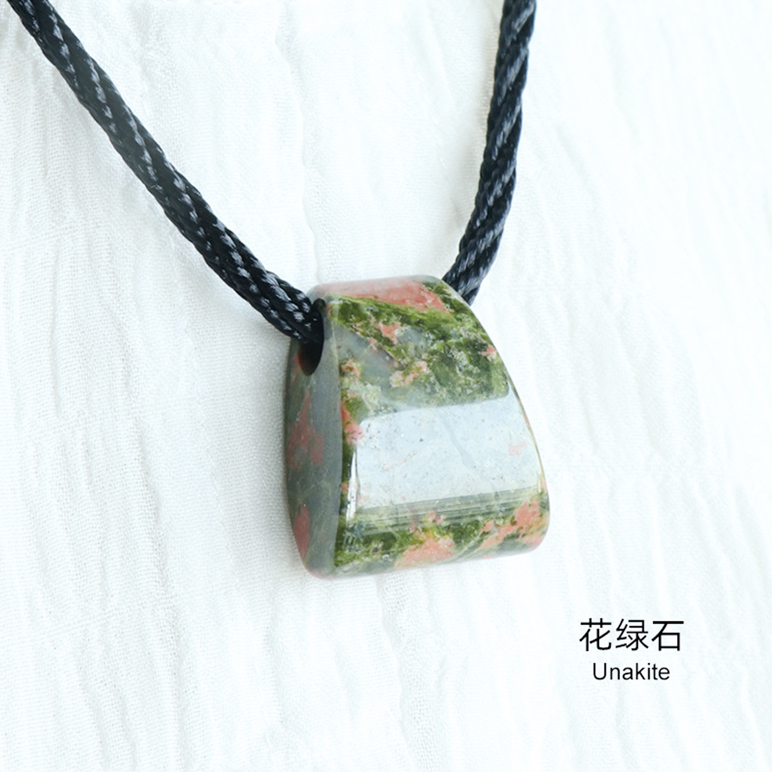 Fan-shaped axe with large hole through thick rope pendant DIY design handmade necklace