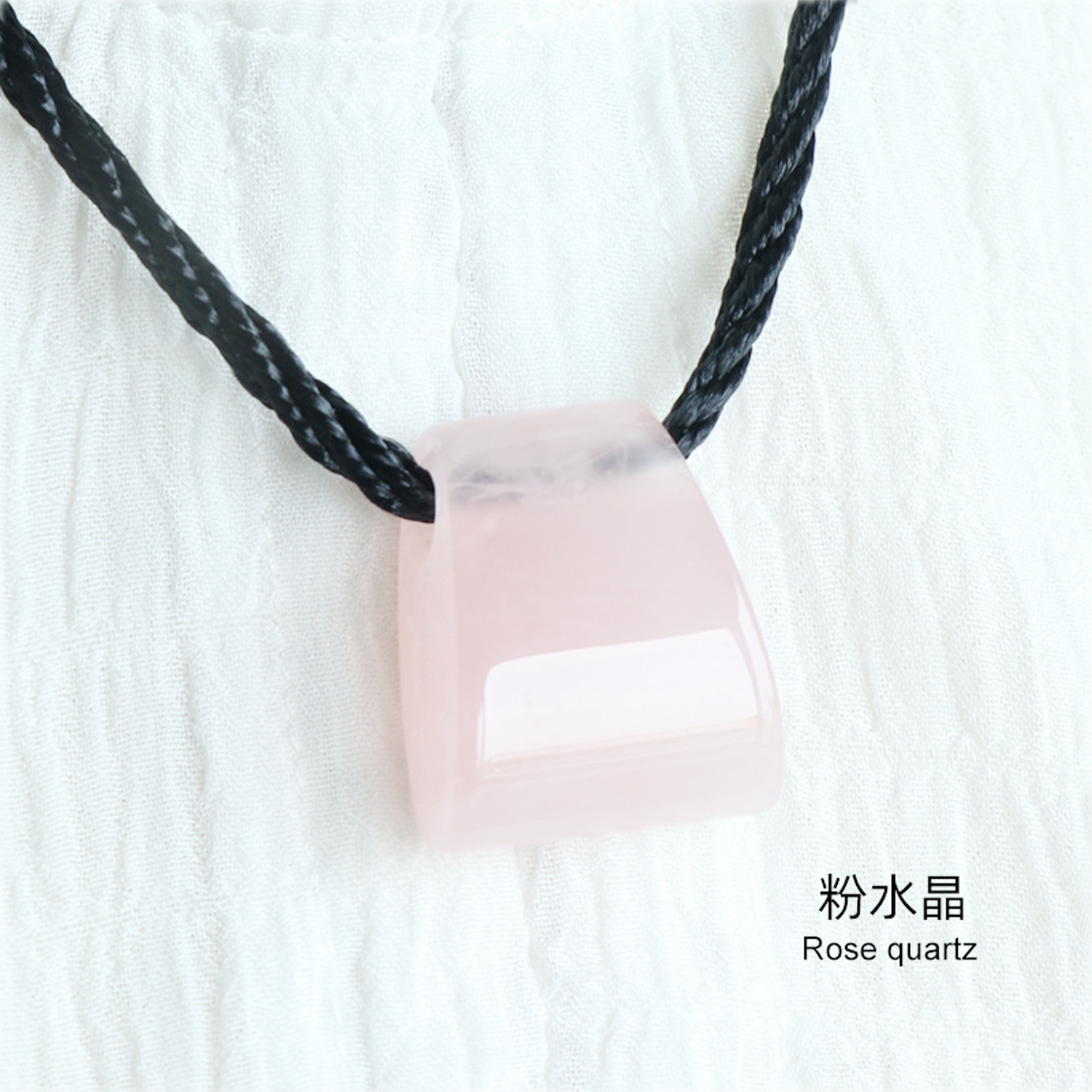 Fan-shaped axe with large hole through thick rope pendant DIY design handmade necklace