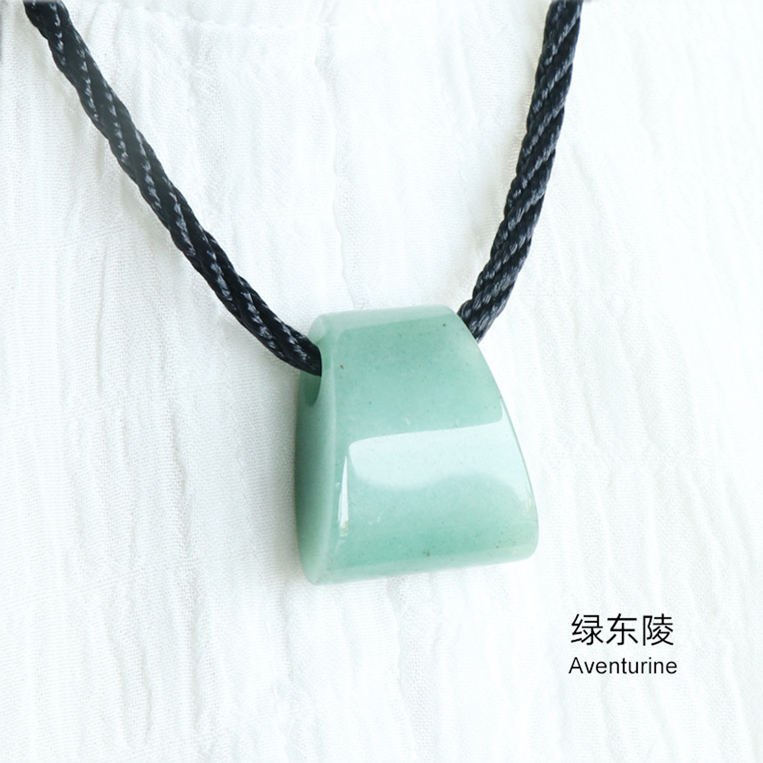 Fan-shaped axe with large hole through thick rope pendant DIY design handmade necklace