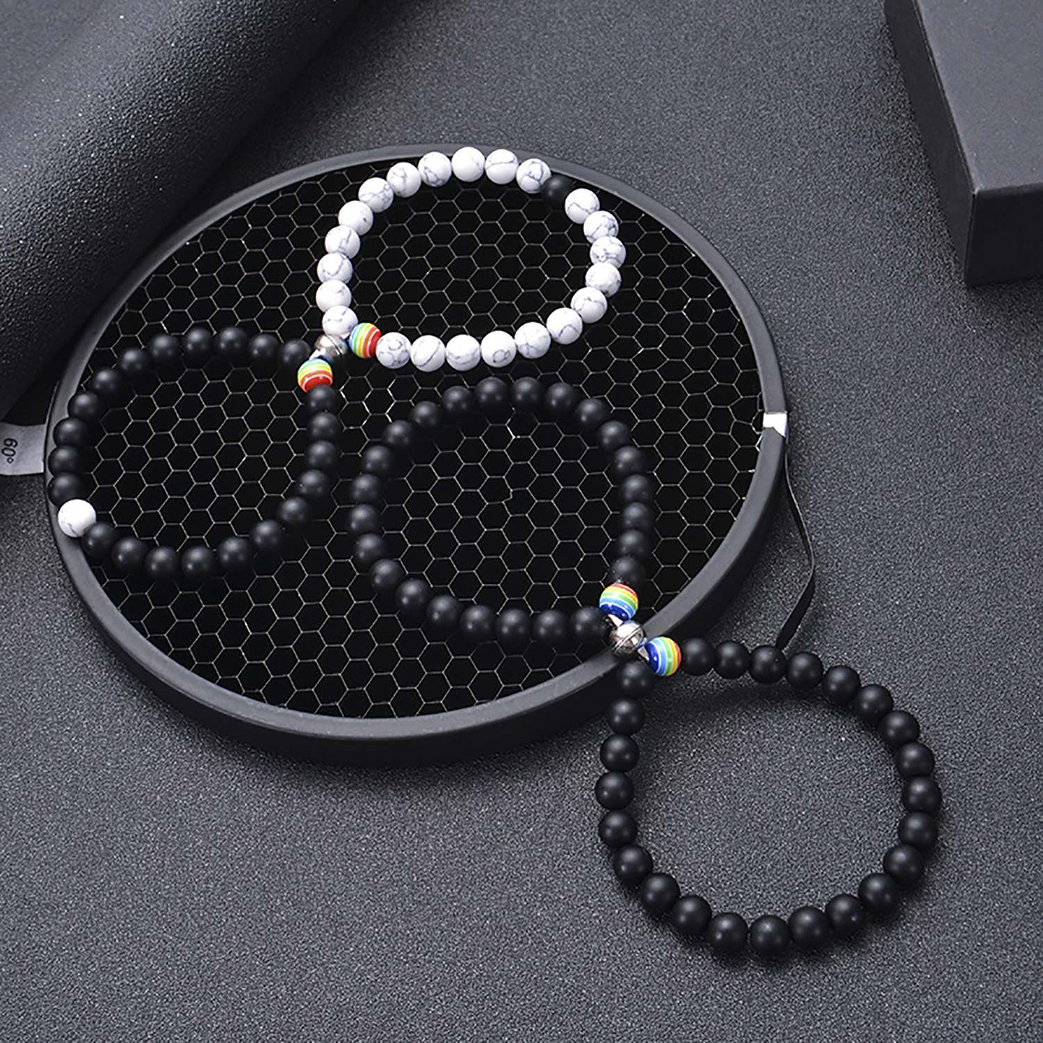 8MM beaded friendship bracelet set