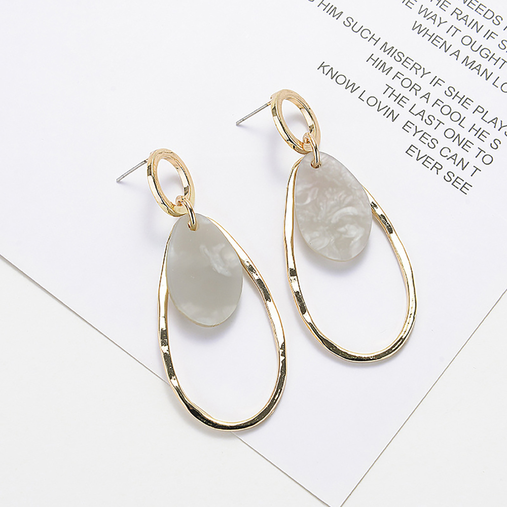 Simple personalized geometric drop studs go with everything