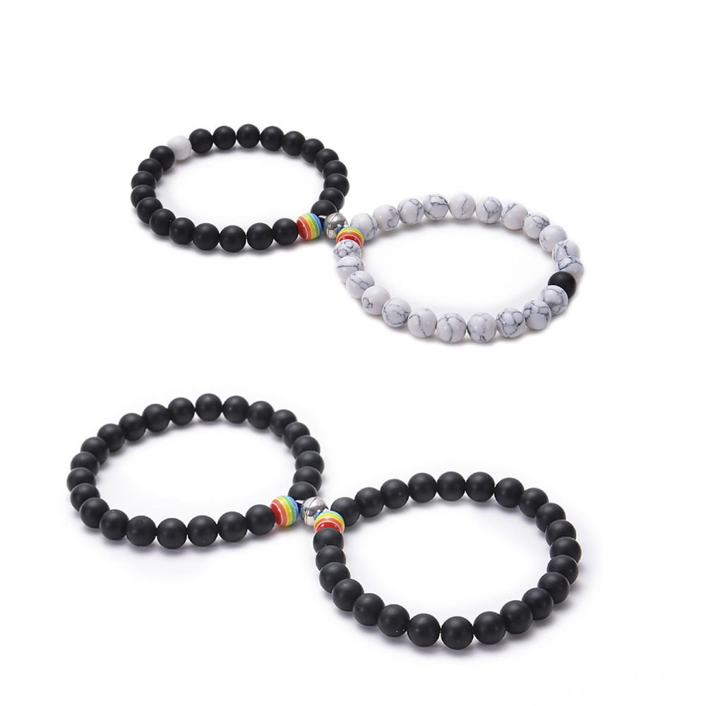 8MM beaded friendship bracelet set