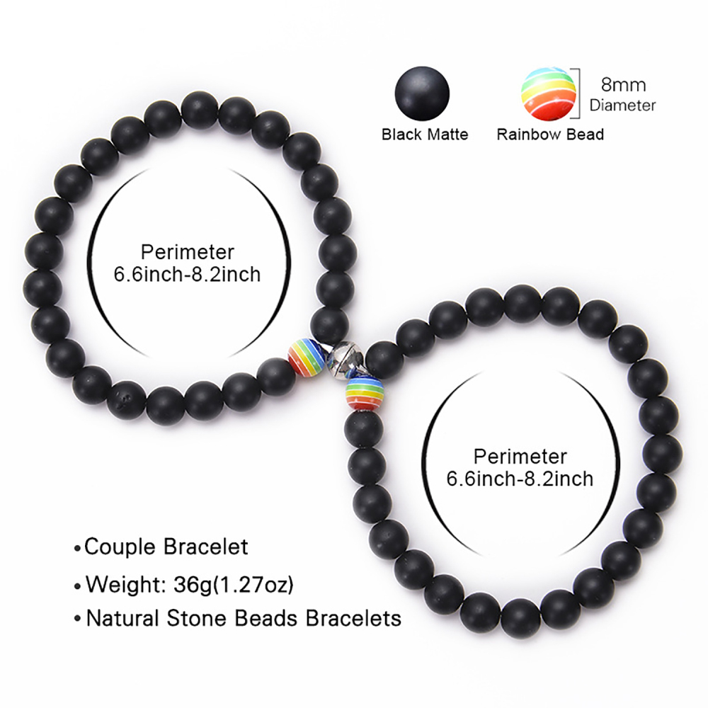 8MM beaded friendship bracelet set