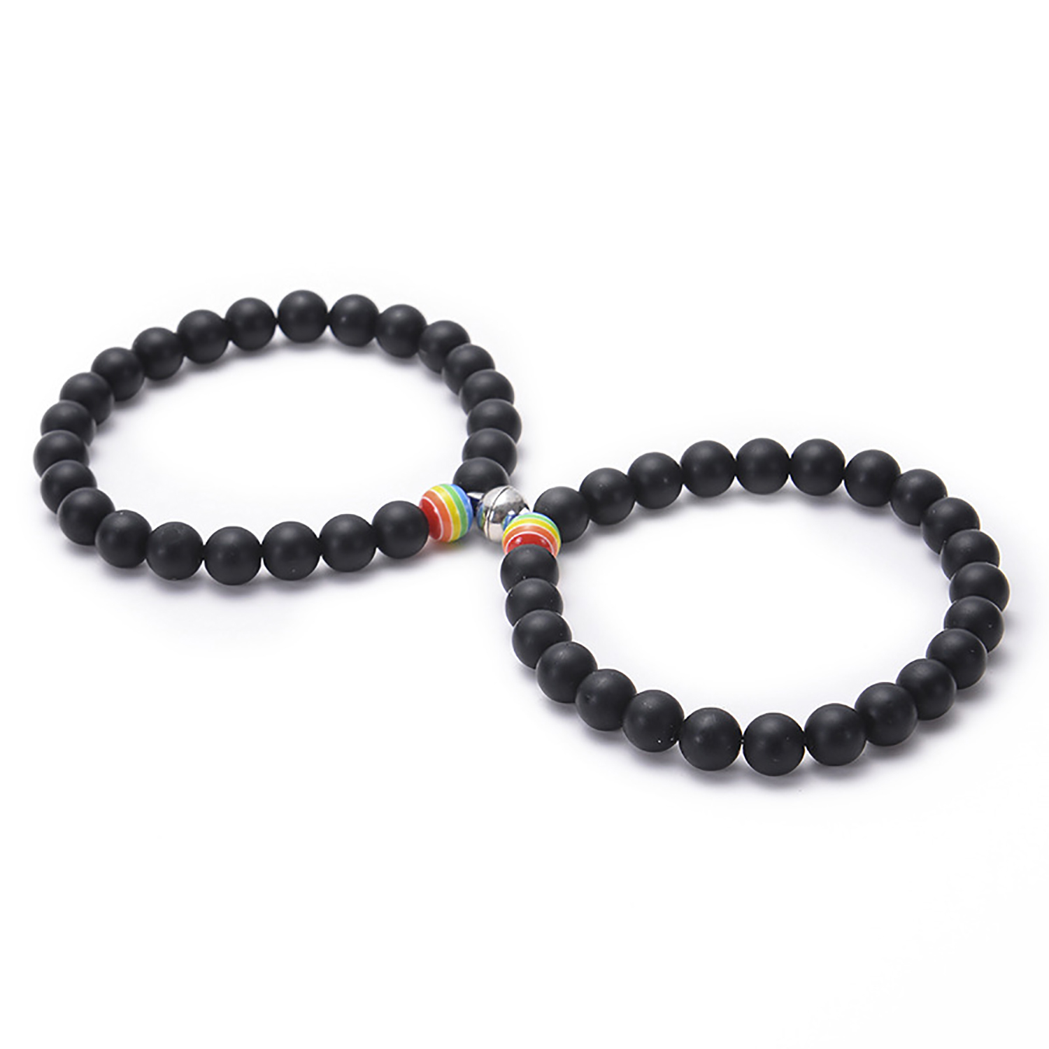 8MM beaded friendship bracelet set