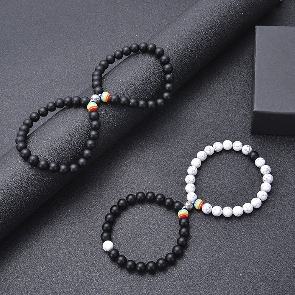 8MM beaded friendship bracelet set