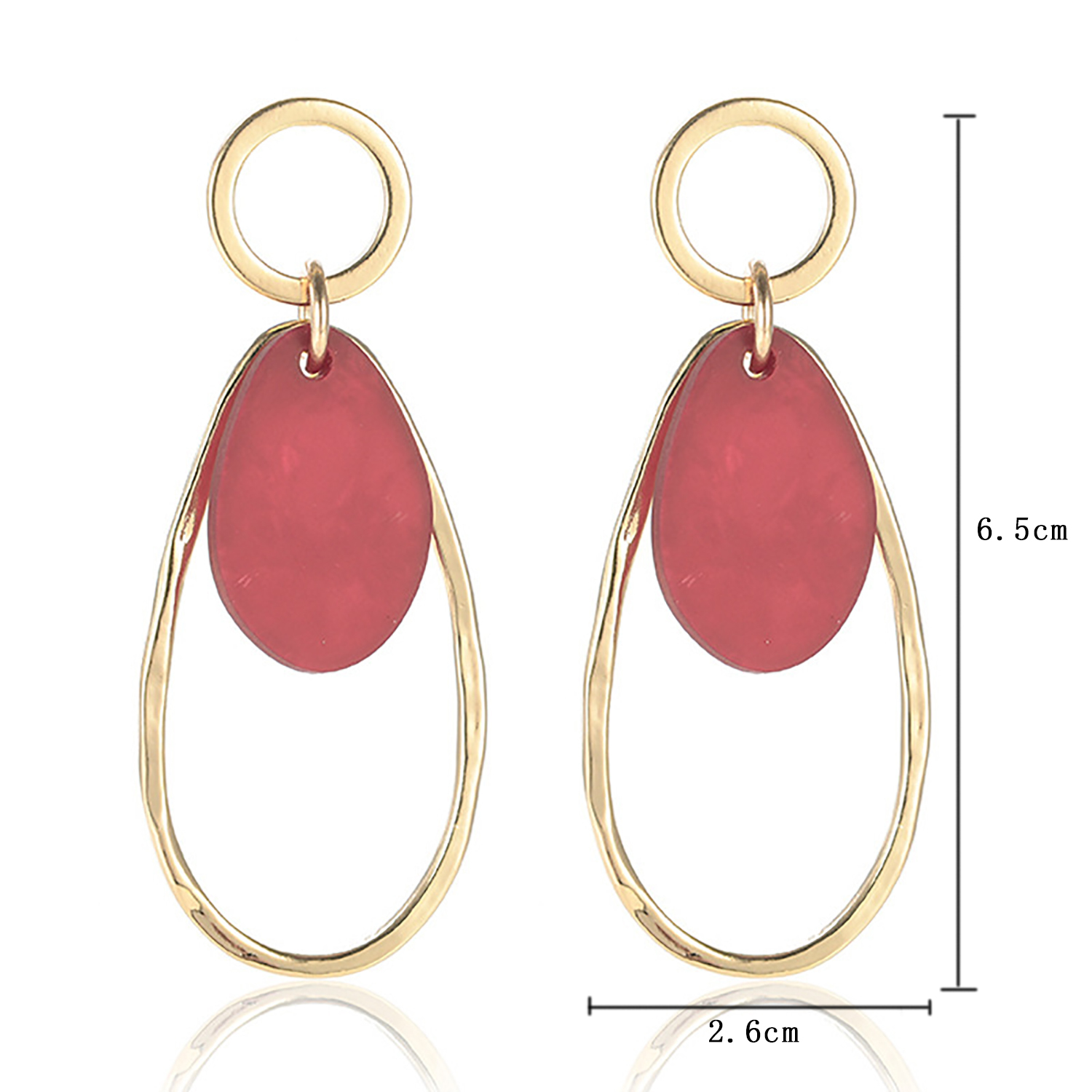 Simple personalized geometric drop studs go with everything