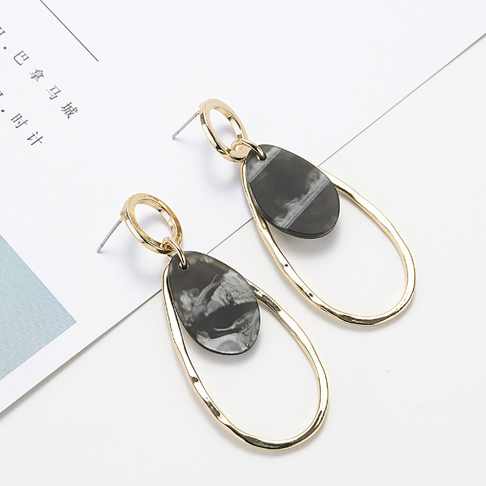 Simple personalized geometric drop studs go with everything