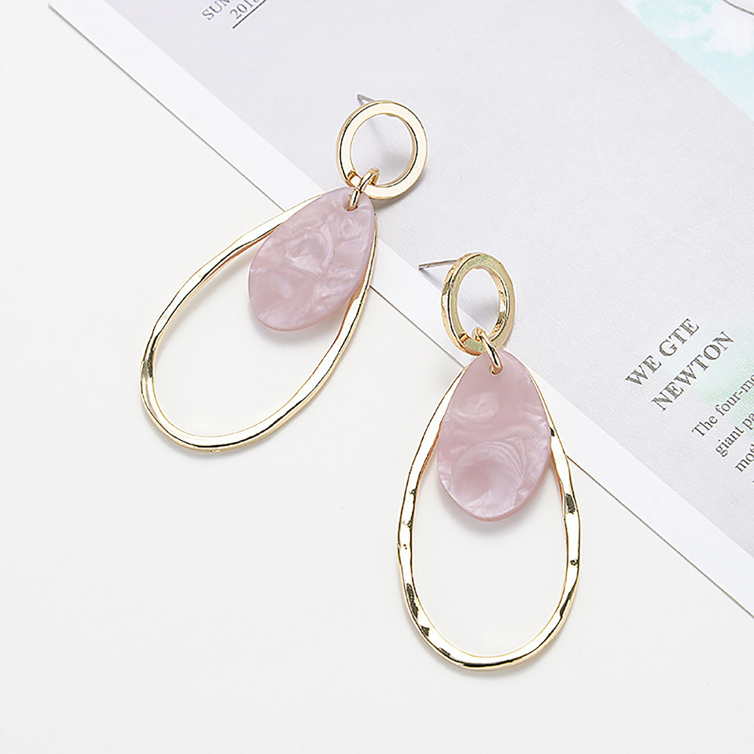 Simple personalized geometric drop studs go with everything