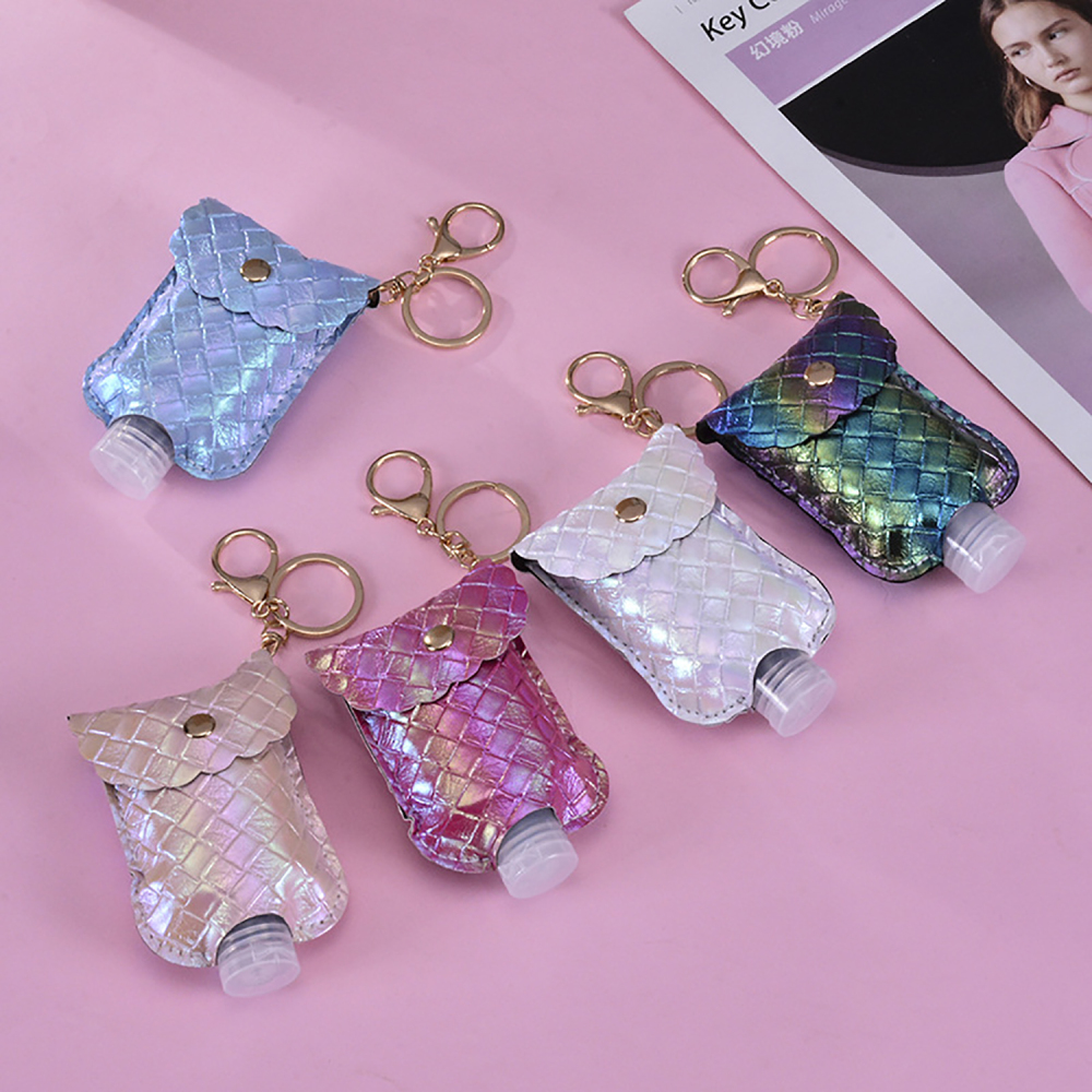 Holder hand sanitizer bottle key ring bag pendant portable hand sanitizer bottle holder