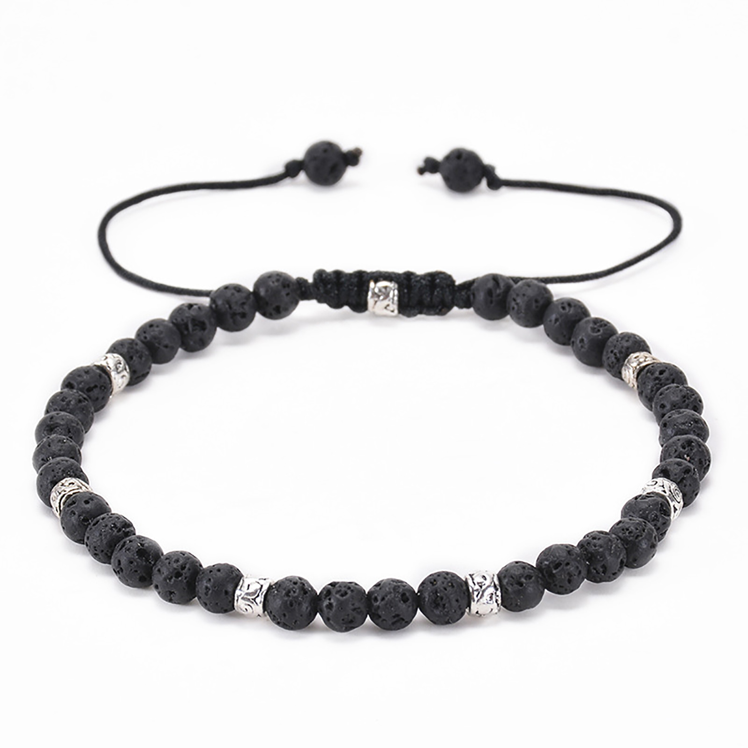 Woven bracelet adjustable natural stone bracelet yoga beads hand strung jewelry