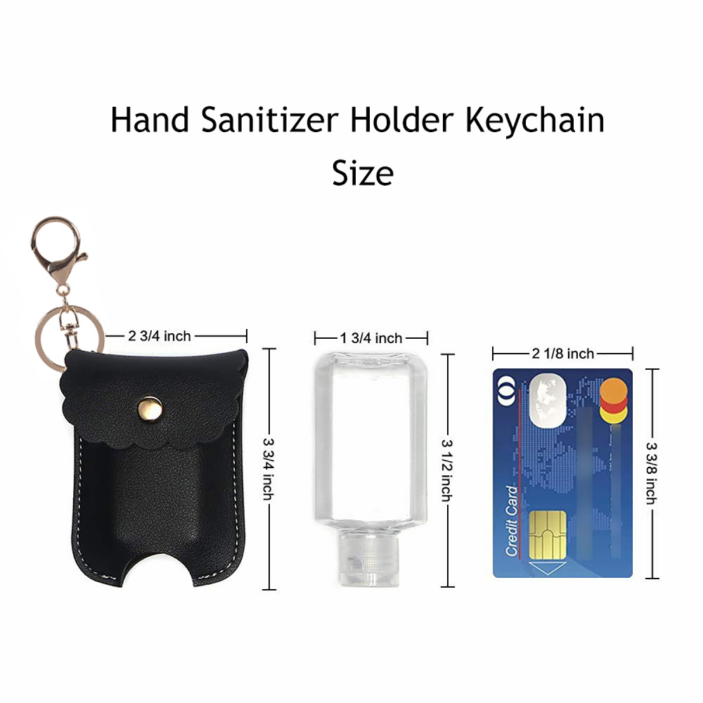 Holder Key Chain Portable 30ML hand sanitizer bottle Key Chain Perfume Disinfectant Holder Key Chain Pendant