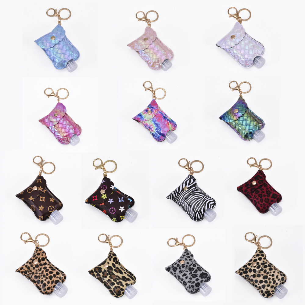 Holder hand sanitizer bottle key ring bag pendant portable hand sanitizer bottle holder